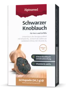 Schwarzer Knoblauch Packung Schwarzer Knoblauch, unterstützt die Herzgesundheit, Schützt Zellen vor oxidativem Stress